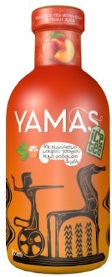 YAMAS Παγωμένο μαύρο τσάι με χυμό ροδάκινου και μέλι 355ML